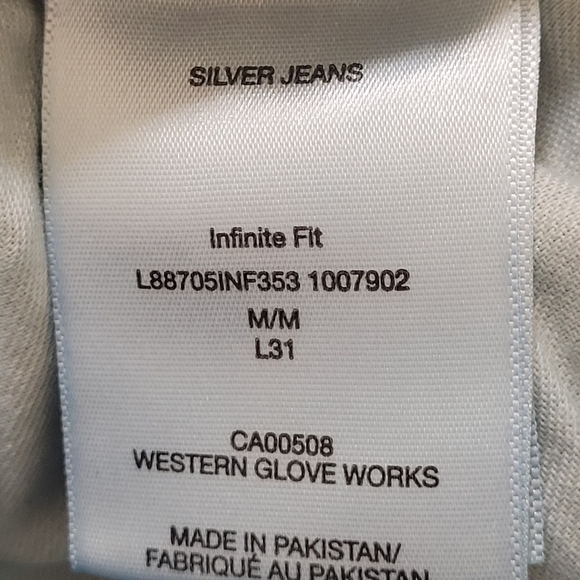 Silver jeans Infinite fit boot cut leg faded medium wash jeans - Picture 7 of 12